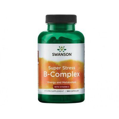 Вітаміни від стресу Swanson Super Stress B-Complex with Vitamin C 100 caps 174081 Proteininlviv