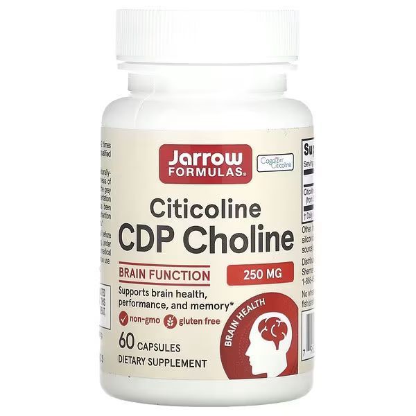 Цитиколін Jarrow Formulas Citicoline CDP Choline 250 mg 60 Caps 131017 Proteininlviv