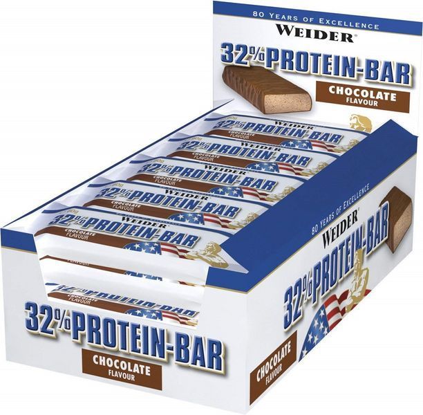 Протеиновый батончик Weider 32% Protein Bar 60 g 188015 Proteininlviv