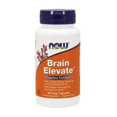 Пищевая добавка NOW Foods Brain Elevate 60 VCaps 148278 Proteininlviv