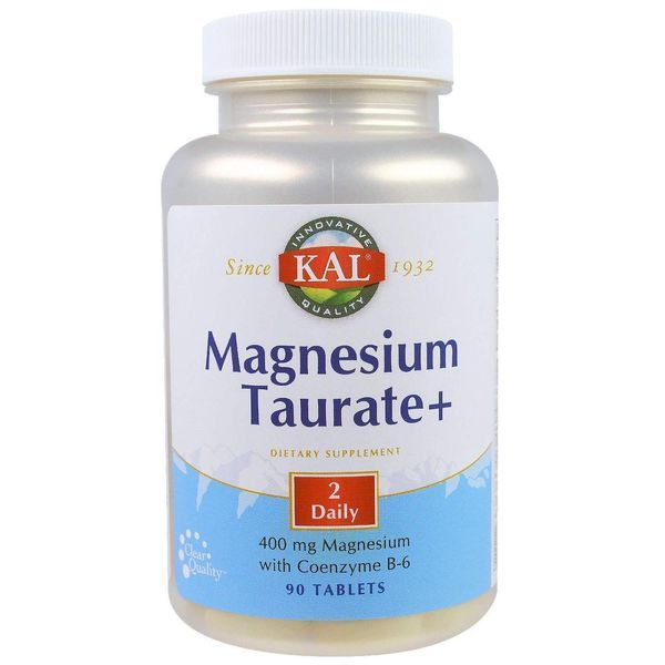 Таурат магнію KAL Magnesium Taurate+ 200 mg 90 Tabs 196001 Proteininlviv