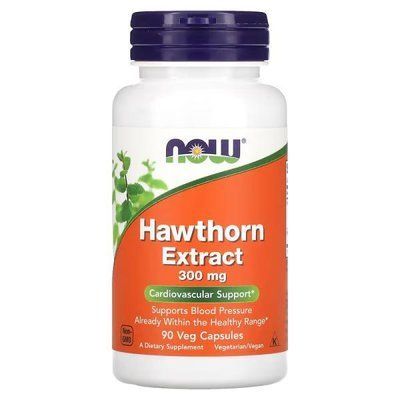 Ягоды глотка NOW Foods Hawthorn Extract 300 mg 90 Veg Caps 148374 Proteininlviv