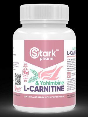 Жироспалювач Stark Pharm L-Carnitine & Yohimbine 60 капс 172133 Proteininlviv