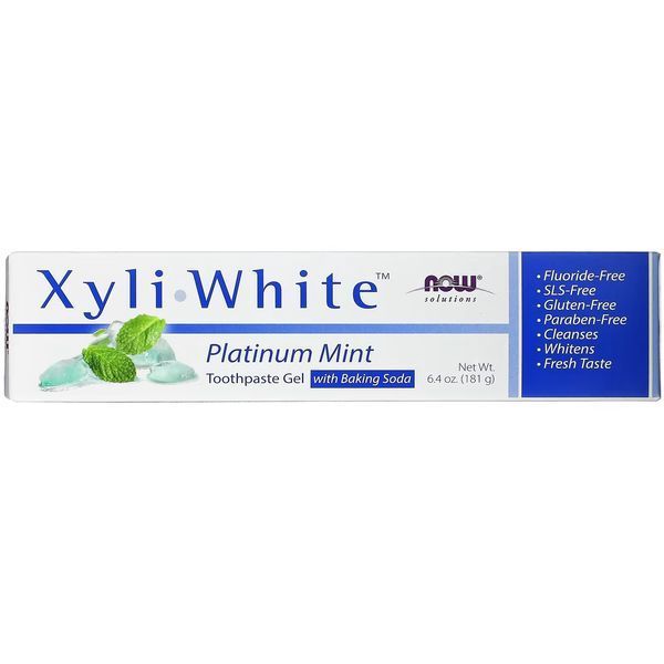 Зубна паста NOW Foods Solutions XyliWhite Toothpaste Gel Platinum Mint 181 g 148503 Proteininlviv