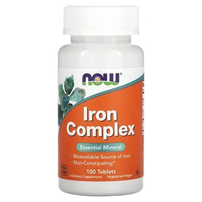 NOW Foods Iron Complex 100 Tabs