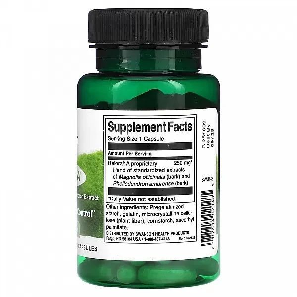 Релора Swanson Relora 250 mg 90 Caps 174139 Proteininlviv