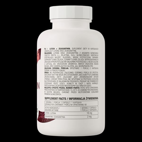 OstroVit Lutein + Zeaxanthin 60 caps 155416 Proteininlviv