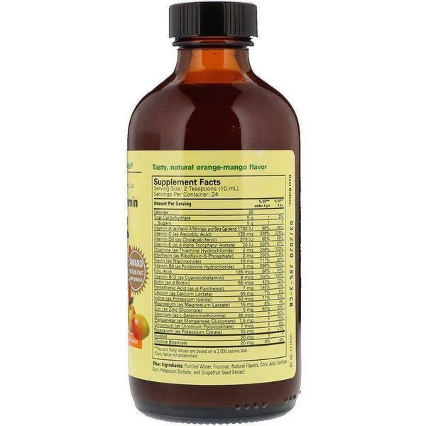 Жидкие витамины для детей ChildLife Multi Vitamin & Mineral 237 ml (Natural Orange-Mango) 213004 Proteininlviv