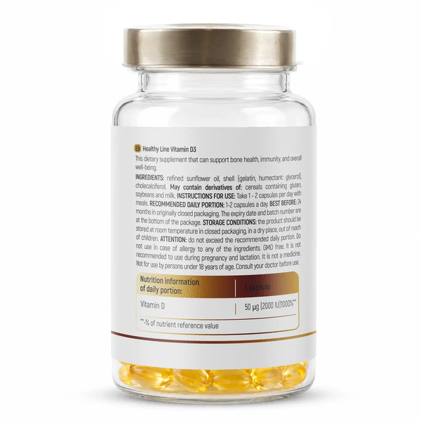Sport Generation Vitamin&nbsp;D3&nbsp;2000&nbsp;IU&nbsp;60&nbsp;Softgels 182031 Proteininlviv