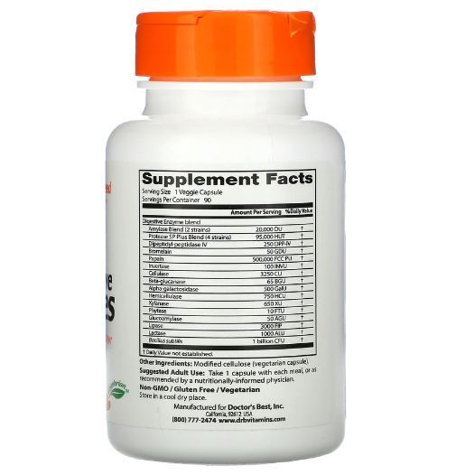 Пищеварительные ферменты Doctor's Best Digestive Enzymes 90 Caps 116041 Proteininlviv