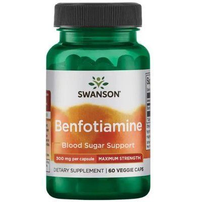 Swanson Benfotiamine 300 mg 60 Caps 174023 Proteininlviv