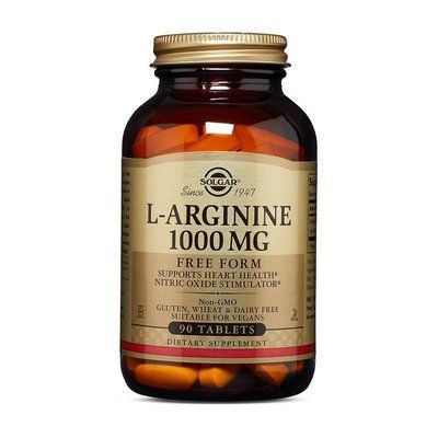 Л-Аргінин Solgar L-Arginine 1000 mg 90 tab 169052 Proteininlviv