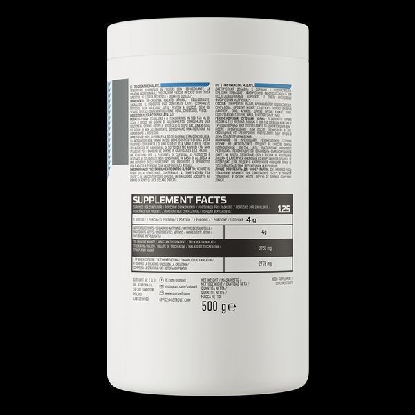 Три - креатин малат Ostrovit Tri-Creatine Malate 500 g Wild Strawberry