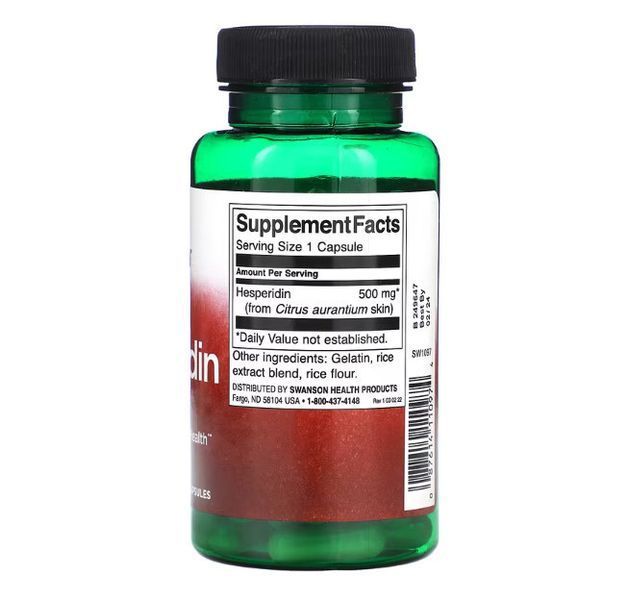 Swanson Hesperidin 500 mg 60 Caps 174148 Proteininlviv