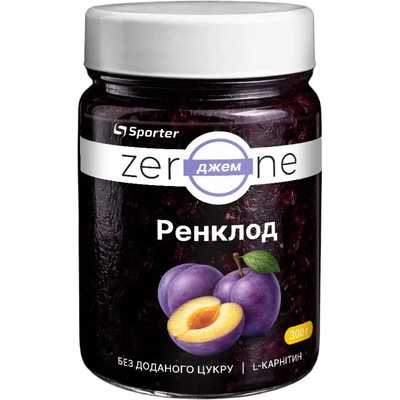 Sporter Джем Zero One 300 g (Ренклод) 192064 Proteininlviv