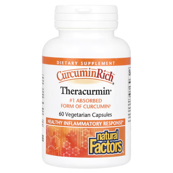 Куркумін Natural Factors CurcuminRich Theracurmin 60 Caps 176018 Proteininlviv