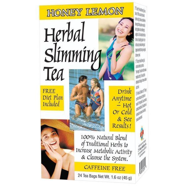 Чай для похудения 21st Century Herbal Slimming Tea Мед-лимон без кофеина (24 пак.) 101052 Proteininlviv