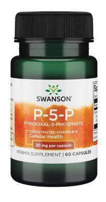 Swanson P-5-P Pyridoxal-5-Phosphate 20 mg 60 Caps 174032 Proteininlviv