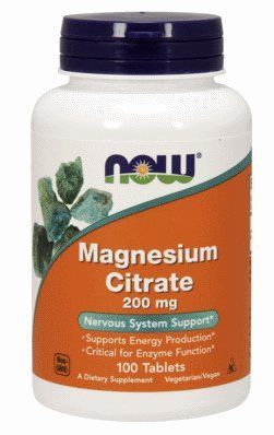 Минеральная добавка NOW Foods Magnesium Citrate 200 mg 100 tabs 148110 Proteininlviv