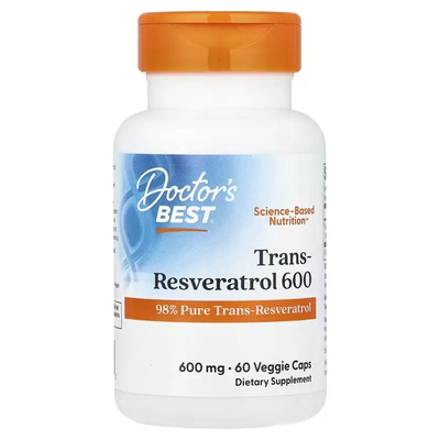 Doctor's Best Trans-Resveratrol 600 mg 60 VCaps 116056 Proteininlviv