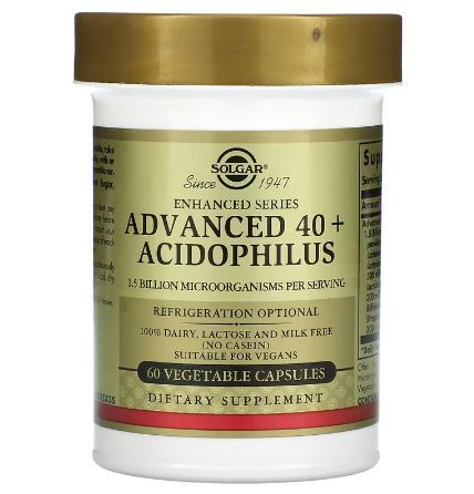 Пробиотик Solgar Advanced 40+ Acidophilus 60 Caps 169049 Proteininlviv