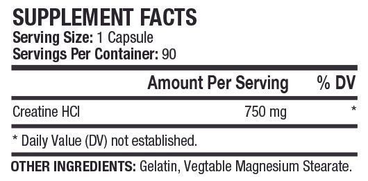 Креатин MST Nutrition Creatine HCL 90 caps