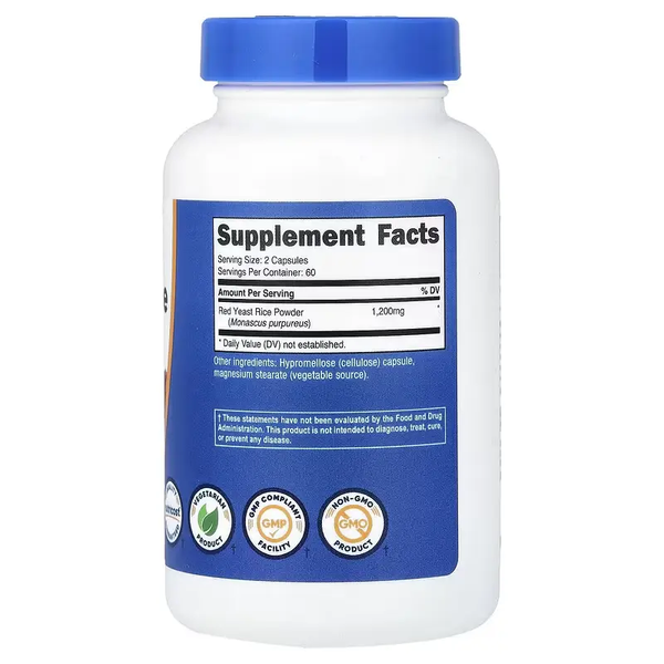 Nutricost Red Yeast Rice 1200 mg 120 Caps 173004 Proteininlviv