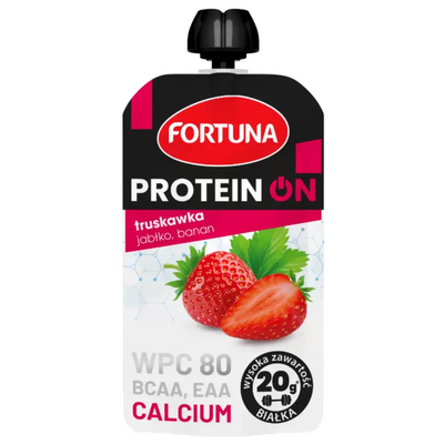 Fortuna Протеиновый Мусс 180 g (Клубника-Яблоко-Банан) 313002 Proteininlviv