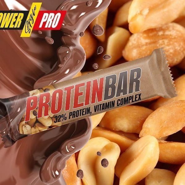 Протеїновий батончик Power Pro Protein Bar з арахісом та карамеллю 60 г 157006 Proteininlviv