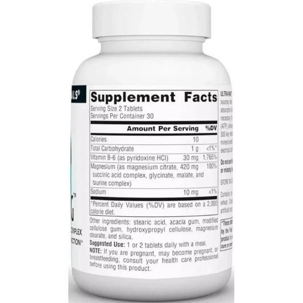 Магний Source Naturals Ultra-Mag 60 Tabs 225008 Proteininlviv