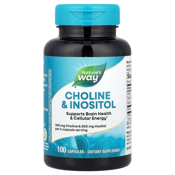 Холин и Инозитол Nature's Way Choline & Inositol 500 mg 100 Caps 104036 Proteininlviv