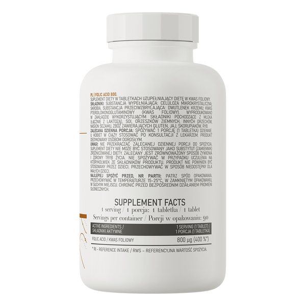Folic Acid OstroVit 90 tabs 155067 Proteininlviv