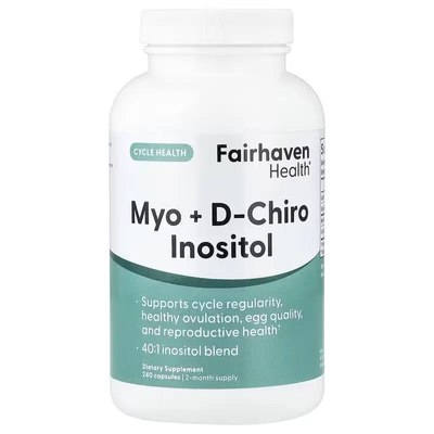 Fairhaven Health Myo + D-Chiro Inositol 240 Caps 205004 Proteininlviv