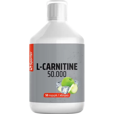 Sporter L-Carnitine 50 000 mg 500 ml (Яблуко) 192074 Proteininlviv