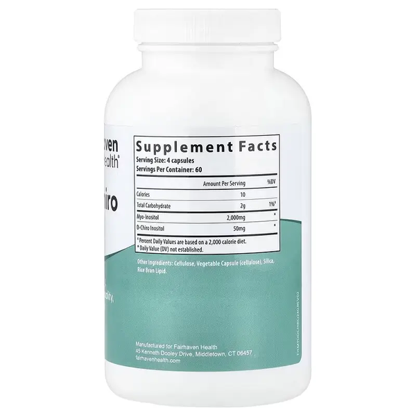 Fairhaven Health Myo + D-Chiro Inositol 240 Caps 205004 Proteininlviv