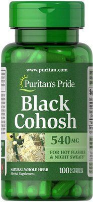 Харчова добавка Puritan's Pride Black Cohosh 540 mg 100 Caps 163161 Proteininlviv