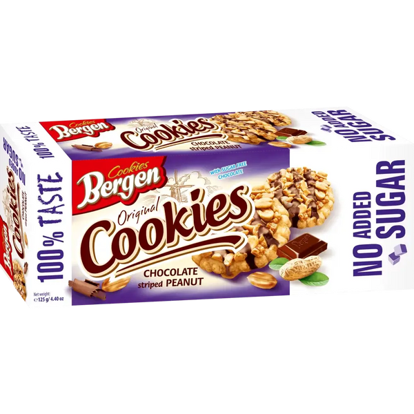Bergen Original Cookies Zero Sugar 125 g 318003 Proteininlviv