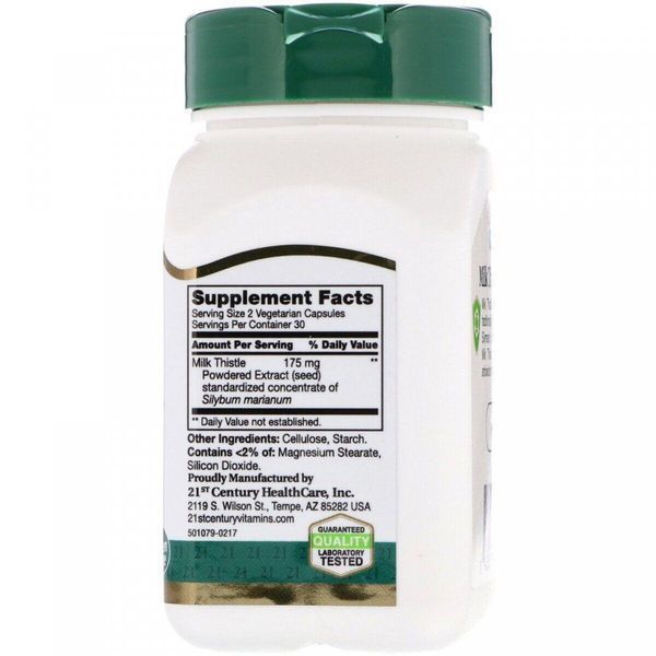 Екстракт розторопші 21st Century Milk Thistle Extract 60 Caps 101030 Proteininlviv