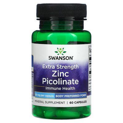 Пиколинат цинка Swanson Zinc Picolinate 50 mg 60 Caps 174121 Proteininlviv
