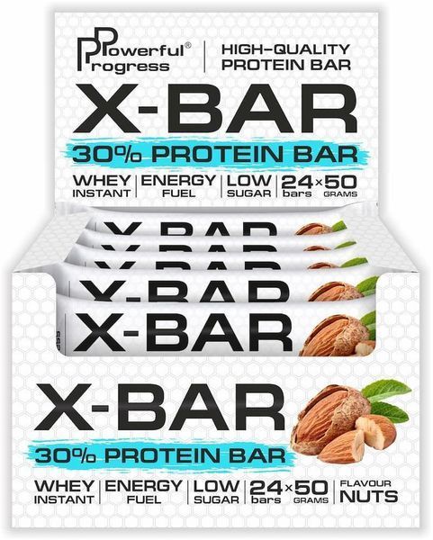 Батончик Powerful Progress 30 % Protein Bar X-BAR 50 g (Мигдальний горіх) 159023 Proteininlviv