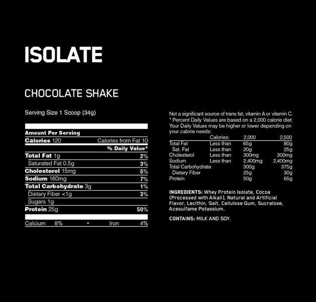 Протеїн Optimum Nutrition Isolate 2280 g 153063 Proteininlviv