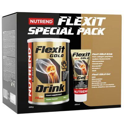Пищевая добавка Nutrend Flexit Drink Gold 400 g (Apple) + Flexit Gold Gel 100 ml 149018 Proteininlviv