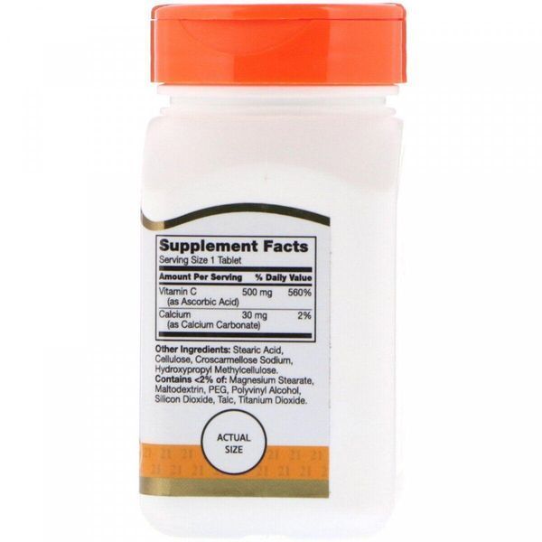 21st Century Vitamin C 500 mg 110 Tabs 101032 Proteininlviv