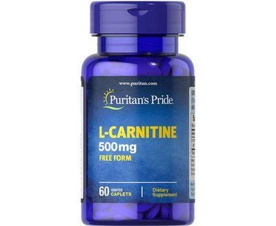 Жироспалювач Puritan's Pride L-Carnitine 500 mg 60 caps 163126 Proteininlviv