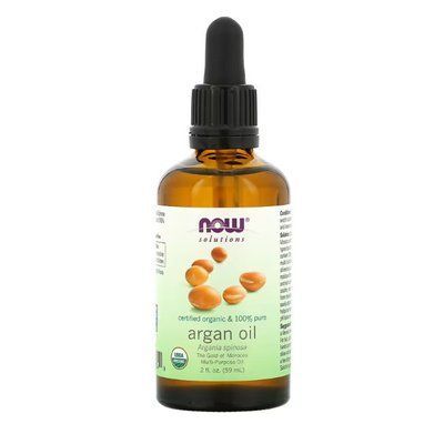 NOW Foods Solutions Certified Organic & 100% Pure Argan Oil 59 ml 148434 Proteininlviv