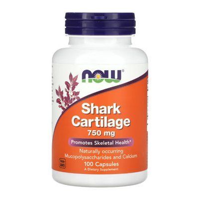 NOW Foods Shark Cartilage 750 mg 100 Caps 148467 Proteininlviv