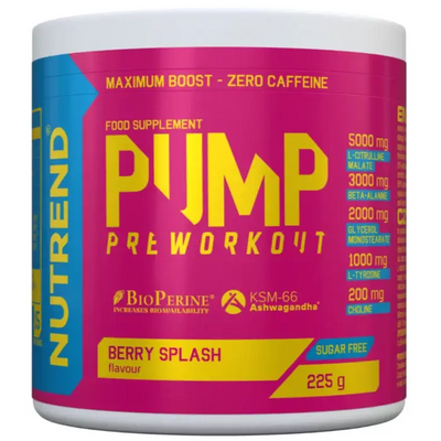 Предтренировочный комплекс Nutrend Pump Pre Workout 225 g 149164 Proteininlviv