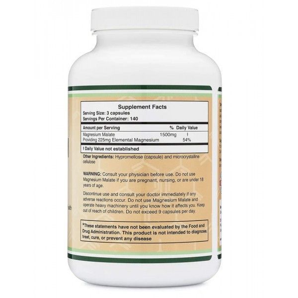 Double Wood Magnesium Malate 420 Caps 126005 Proteininlviv