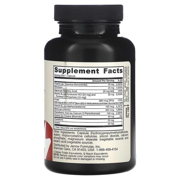 Комплекс вітамінів групи B Jarrow Formulas B-Right 100 Caps 131016 Proteininlviv