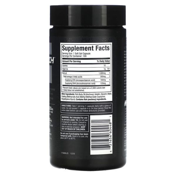 Platinum 100% Fish Oil MuscleTech 100 Softgels 142010 Proteininlviv